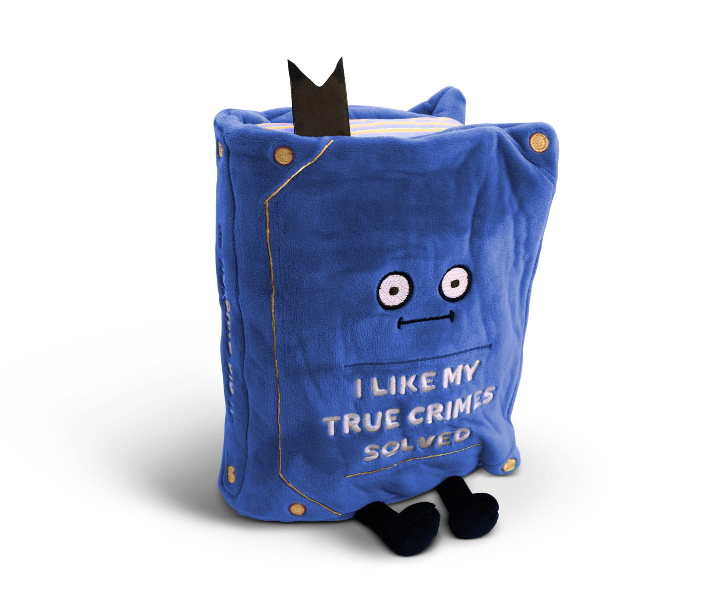 I Like My True Crimes Solved Book Plush